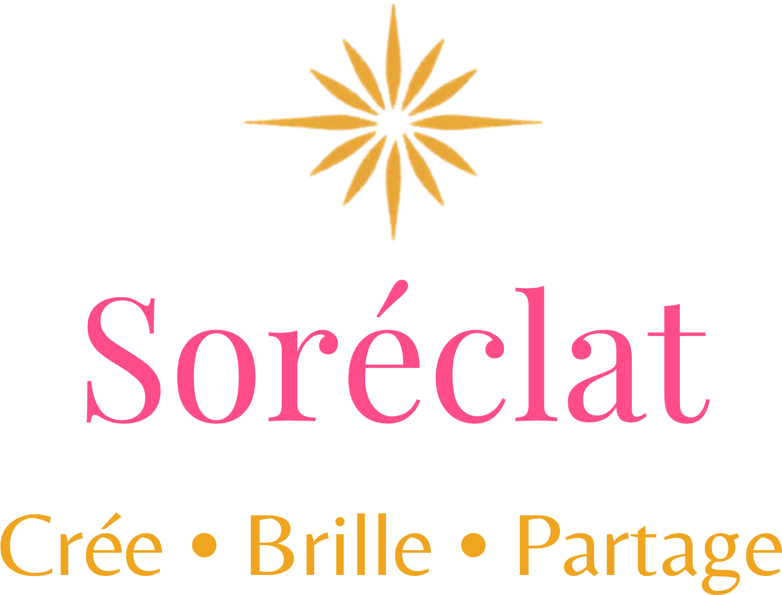 Soréclat · Crée · Brille · Partage